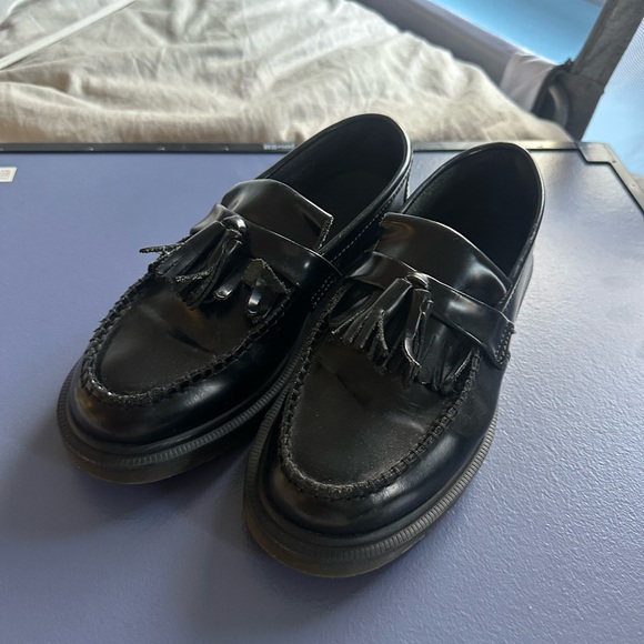 Dr. Martens Shoes - Classic Doc Marten Black Tassel Loafers